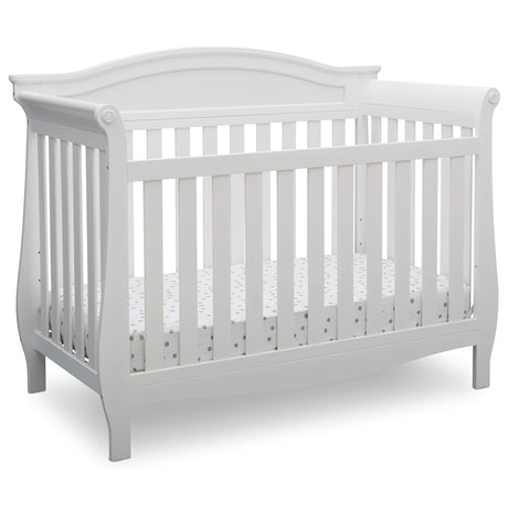 Delta Children Lancaster 4-in-1 Convertible Baby Crib, Bianca White Delta Children