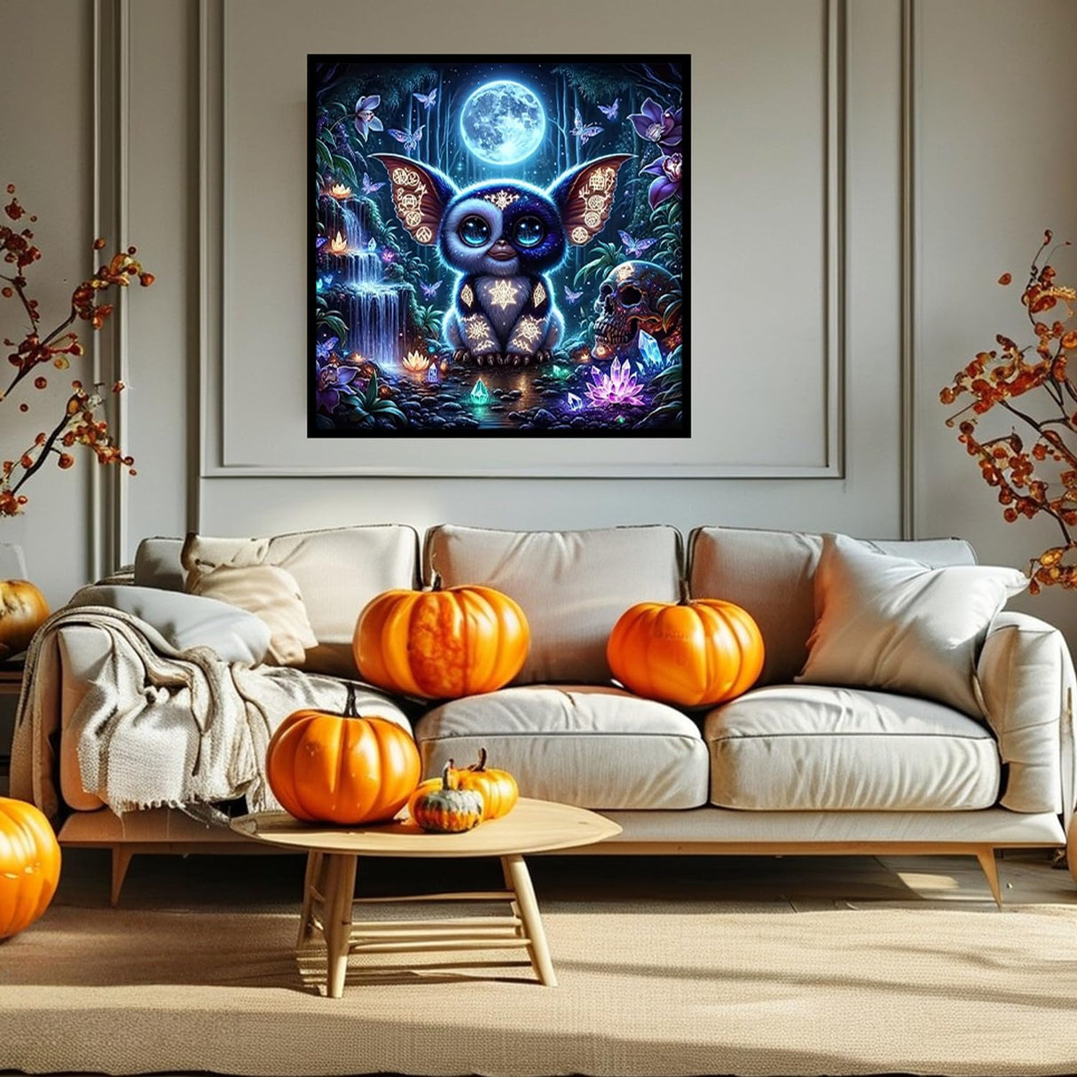 CHWGLFGG 5D Diamond Art Kits for Adults Beginners, Enchanted Forest Animal Diamond Painting Kits, DIY Full Round Drill Paint by Diamonds Dot Gem Art for Adults, Home Wall Decor 13.7X 13.7 Inch CHWGLFGG