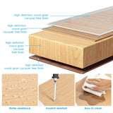 MiaJJooLi Stylish 2-Tier Wood Desktop Bookshelf Organiser for Home and Office MiaJJooLi