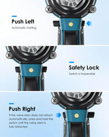 NXQWLL Cordless Rivet Gun, Electric Brushless Blind Rivet Tool Kit with Charger and 2 Batteries, Portable Electric Rivet Gun Kit for 1/8", 5/32", 3/16" Rivets NXQWLL