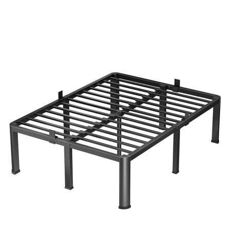 VIPSHOW 18 Inch King Heavy Duty 3500 lbs Bed Frame with Round-Corner Legs & Anti-Squeak Design – Quick Assembly Metal Platform, No Box Spring Needed VIPSHOW