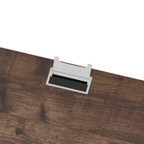 BON AUGURE Farmhouse Computer Desk, Modern Industrial Home Office Desks, Wood Metal Study Writing Table, Sturdy Gaming Desk (Rustic Oak, 54 Inch) BON AUGURE