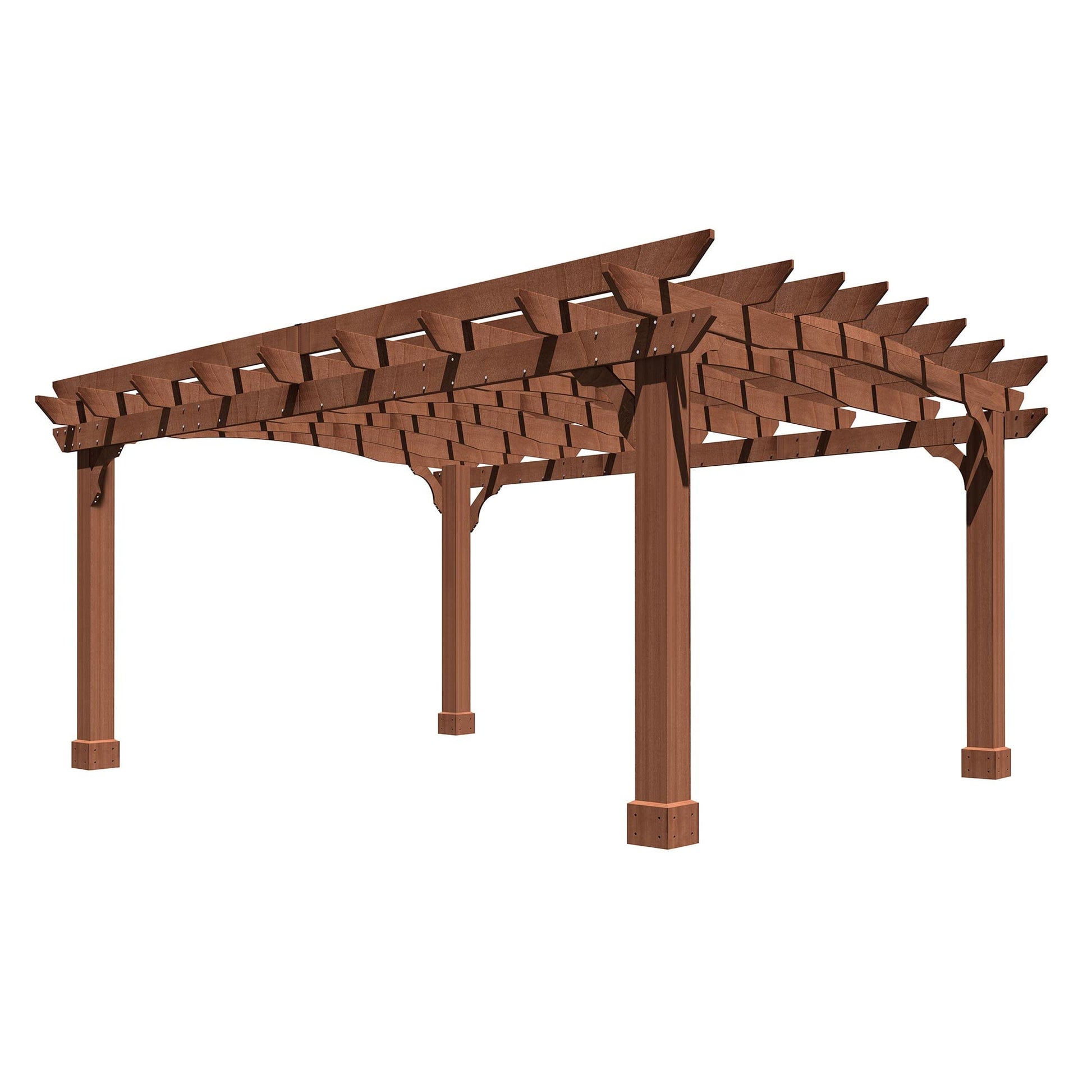 MUPATER Retratable Wooden Pergola Gazebo for Patio with Arched Roof and Stakes, 12'x14' Outdoor Pergola Garden Shelter Cedar Framed for Backyard,Deck,Garden,and Lawn - WoodArtSupply