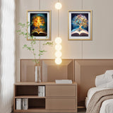 YOYA 2 Pack Tree of Life Diamond Art Painting Kits, 5D Tree of Life Diamond Painting Kits, Full Drill Diamond Dots Paintings for Home Wall Decor 12 x 16 Inch YOYA