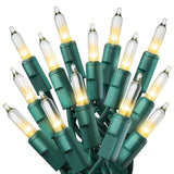 PREXTEX 200 Count Clear Christmas Tree Lights - 40 ft Warm Fairy String Lights with Green Wire - Indoor and Outdoor Mini Light for Christmas, Holiday Decorations, Trees, Fences, Patios and More PREXTEX