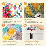 Anuver Diamond Art Kit, Bird Diamond Painting Kit for Adults, 5D DIY Full Diamond Diamond for Beginners, Gem Craft Painting Home Wall Decoration, 12x12 inch Anuver