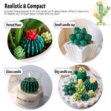 Succulent Wax Molds for Candle Making 10 Pack 3D Cacti Silicone Candle Mold Handmade Cactus Flower Plant Decorate Cement Resin Casting Soap Ornament Craft Mold Chocolate Cake Fondant Moulds Home Decor Dacies