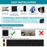 TroyStudio Thickened 12 X 12 X 3 Inch Acoustic Foam Panels in Diffusion Pattern, 12 Pcs High Density Sound Absorbing Foam Diffuser, Soundproof 3D Wall Padding Tiles for Recording Studio Home Office TroyStudio