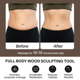 Olaemuo Wood Therapy Massage Tools for Belly Fat, Wooden Massage Body Brush for Cellulite Remover, Cellulite Lymphatic Drainage Massager for Body Shaping, Maderoterapia Kit for Muscle Pain Relief Olaemuo