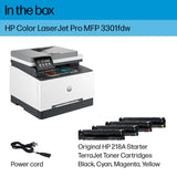 HP Color Laserjet Pro MFP 3301fdw Wireless All-in-One Color Laser Printer, Office Printer, Scanner, Copier, Fax, ADF, Duplex, Best-for-Office (499Q5F) HP