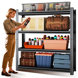 Leariso 63'H Garage Shelving,Adjustable Storage Shelf,Standing Shelves Unit - Heavy Duty Metal Storage Shelving,Easy Assemble Rack Units for Garage,Metal Shelves(4Tier-63'H, 39.4'W*17.7'D) Leariso
