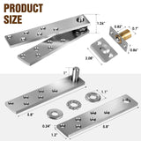 Door Pivot Hinges Heavy Duty Hinges for Max 300 lb Wood Doors & Hidden Door Bookcase & Secret Door,360 Degree Rotation Suemisi