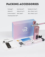 Airbrush Kit with Compressor - Airbrush for Nails,48PSI Screen Display Air Brush,Rechargeable Wireless Airbrush Gun Machine for Nail Art, Makeup, Painting, Cake Decor Rexley