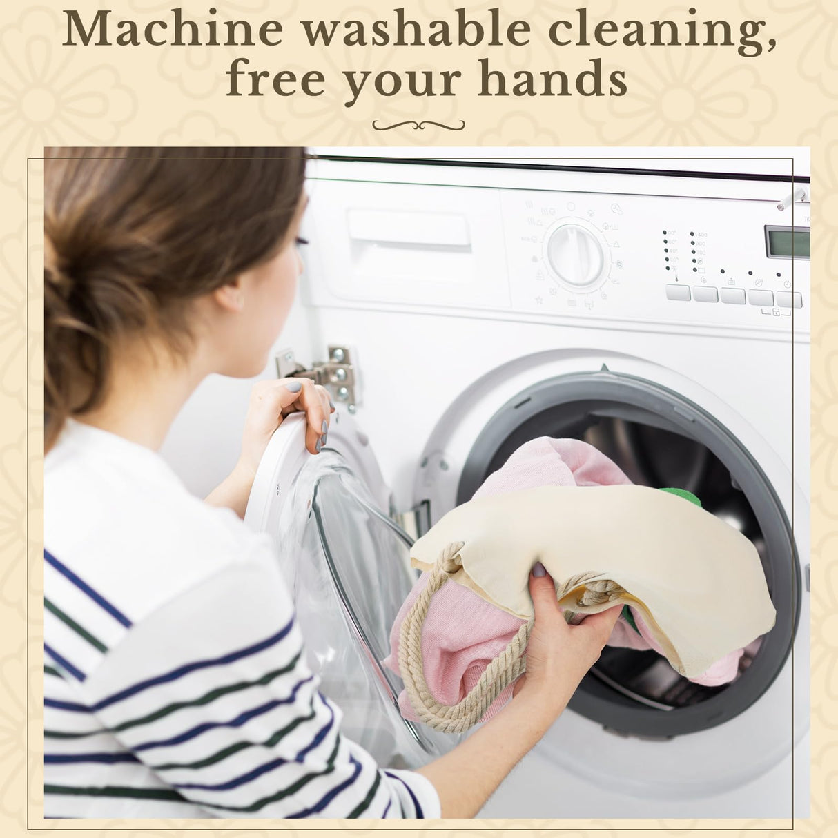 Sweetude 12 Pcs Large Sublimation Polyester Custom Tote Bags 18.5 x 15 x 3.94 Inch Sublimation Blank Tote Bags Reusable Grocery Bags with Cotton Rope Handle for DIY Tie Dyed Souvenir Party Event Gifts Sweetude