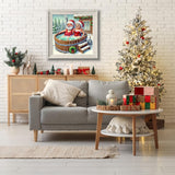 5D Diamond Art Kits for Adults,Christmas Couple Special Shape Diamond Painting Kits for Beginners, Winter Hot Springs DIY Crystal Diamond Dots Gem Art Craft for Home Decor 11.8x11.8 Inch Acelii