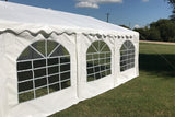 DELTA 20'x20' Budget PE Party Tent Heavy Duty Upgraded Galvanized Wedding Tent Canopy Big Tents Carport Outdoor Event DELTA