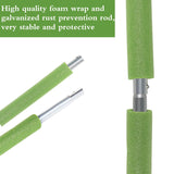 Universal Trampoline Poles, Replacement Poles with Clamp and Hardware and Enclosure Pole Connecters and Screws and Bolts, Pole Caps Fits Most Trampoline JEVEZEE
