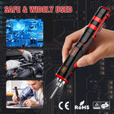 FrogBro 11W 2500mAh Cordless Soldering Iron Kit, Upgrade Max 968℉ Fast Heating Portable Soldering Iron, USB Rechargeable Soldering Iron High Capacity with Touch Sensor & LED Spotlight (2 tips+adaptor) FROGBRO