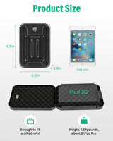 BAGKOOL Portable Security Lock Box - Gun Safety, Money, and Document Safe - Personal Safe Box with Patented 39IN Security Cable and 4 Keys - Ideal for Valuables and Firearms - Size 9.4 * 6.5 * 1.96 IN BAGKOOL