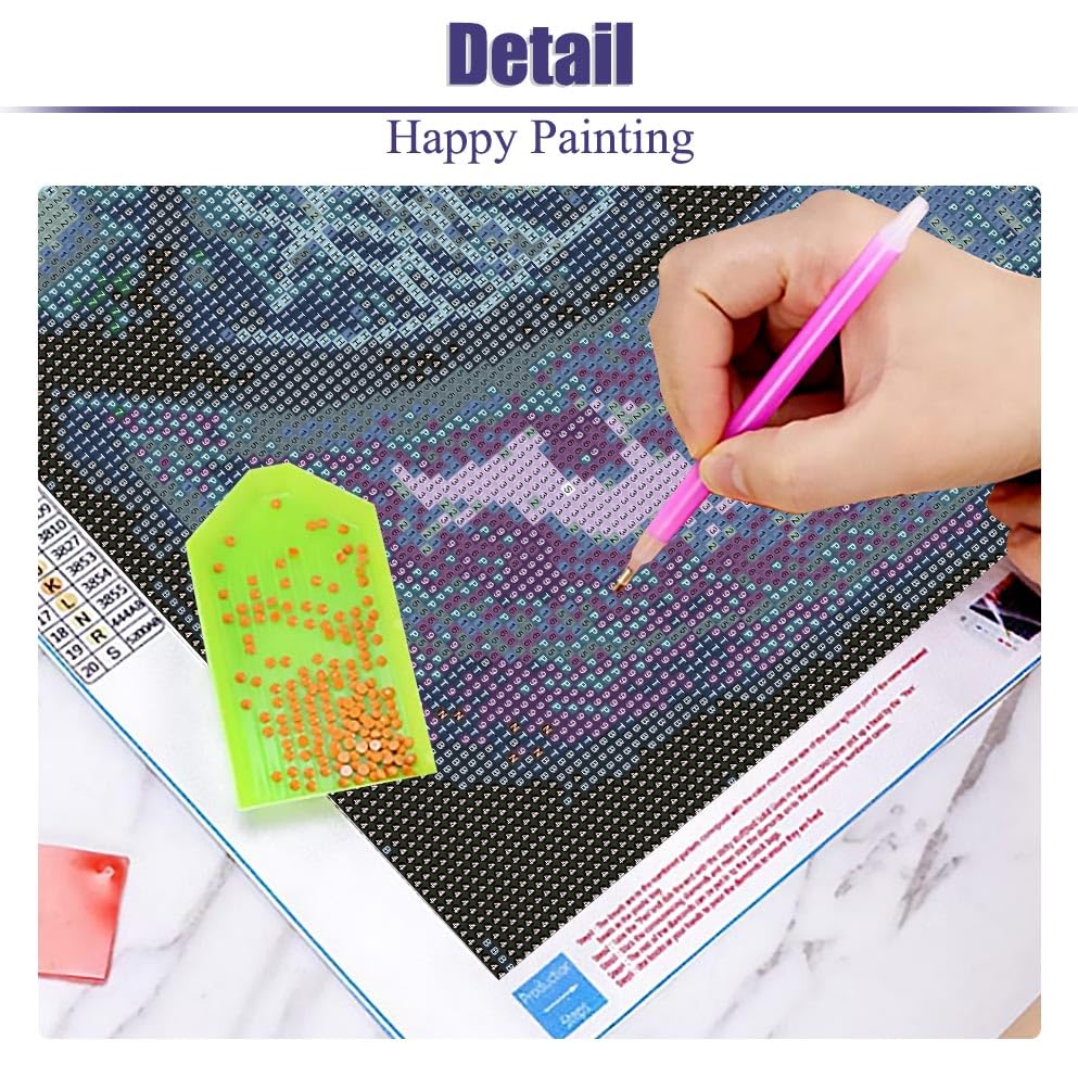 BOHADIY DIY 5D Diamond Painting Kits for Adults Diamond Art Large Size Tree of Life Abstract Tree Landscape Full Drill Crystal Rhinestone Embroidery Craft Kits for Home Wall Decor, 27.5X15.7 Inch BOHADIY