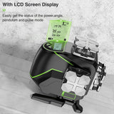 Huepar 16 Lines Self-Leveling Laser Level 4x360° Cross Line Laser with Receiver -LCD Screen, 4D Bluetooth Green Beam Tiling Floor Laser Tool, 360° Huepar
