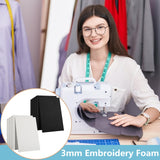 codree 24 Pcs 3mm Thick Embroidery Foam- 6 x 9 Inch EVA Foam Sheets for Crafts- High Density 3D Embroidery Craft Foam for Cosplay Costume, Sewing, Embroidery Machine, DIY Projects (Black, White) codree