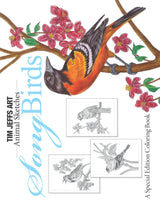 Song Birds: A Special Edition Coloring Book (Animal Sketches) Majosta