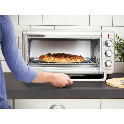 BLACK+DECKER Crisp 'N Bake Air Fry Toaster Oven, 8-Slice, 5 Cooking Functions, 60 Minute Timer, Stainless Steel