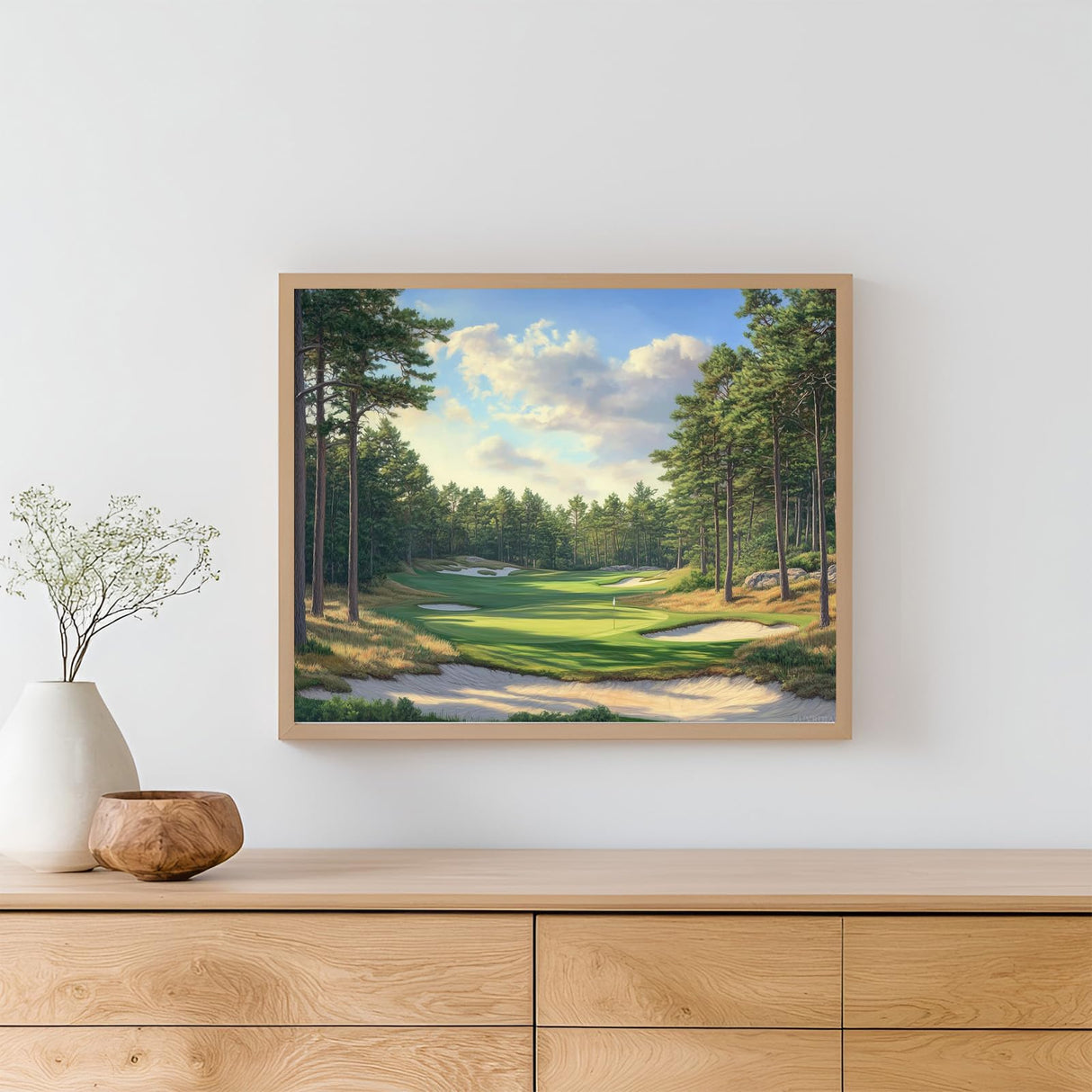 ZUVRDIAI Golf Course Paint by Numbers for Adults Beginner, Golf Club Paint by Number on Canvas Without Frame, Acrylic DIY Oil Painting for Holiday Gift Home Decor Golf Sport Artwork(16x20Inch) ZUVRDIAI