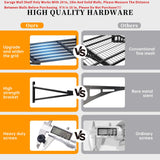 IBCXBIO 2-Pack 2x6ft Garage Wall Shelving Garage Shelving Wall Mounted Garage Wall Shelf 2000lbs Weight Capacityheavy Duty Wall Shelves Black IBCXBIO