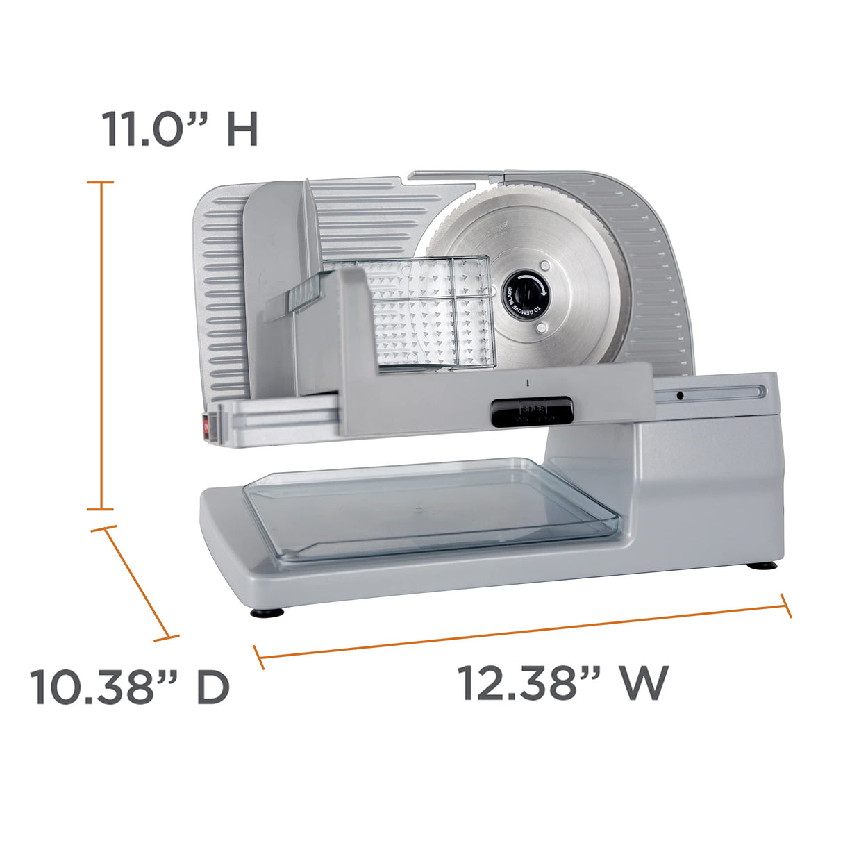 Chef’sChoice 615A Electric Meat Slicer For Home Use With Precision Thickness Control, Tilted Food Carriage and 7-Inch Removable Blade, 100 W, Silver Chef'sChoice