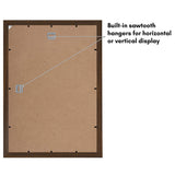 Americanflat 12x18 Poster Frame with Shatter-Resistant Glass - Gallery Style Frame with Engineered Wood - Signature Collection - Photo Frame for Wall Display - Walnut Americanflat
