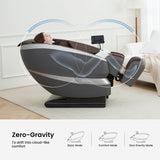 Real Relax 2024 Massage Chair Full Body of Dual-core S Track, Zero Gravity Massage Recliner Chair, FS01 Brown Real Relax