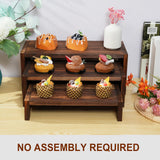 Infankey 3 Tier Cupcake Stand & Wood Display Risers,for Food Desserts Stand Perfume Organizer Funko POP Collections, Display Stand for Organizer and Decoration Infankey