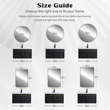CULER White Bathroom Wall Mirror,20 x 30 Inch Rectangle Vanity Modern Tempered Glass Mirror for Bedroom,Living Room,Entryway CULER
