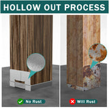 6 PCS 4x4 Post Anchor Base Adjustable Wood Post Brackets, Metal Post Base Holder for Concrete for Deck Patio/Gazebo/Pergola,Adjustable Galvanized Post Bracket Yantuo