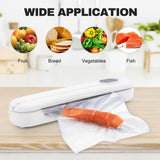 Vacuum Sealer, Food Vacuum Sealer Machine, Vacuum Sealer Machine, Single Sealing/Vacuum Sealing Two Modes, With LED Display, Includes 10 Vacuum Sealer Bags Truloven