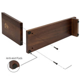 S&A WOODCRAFT Acacia Desktop Wood Bookshelf with Bookends and Organiser for Home and Office S&A WOODCRAFT