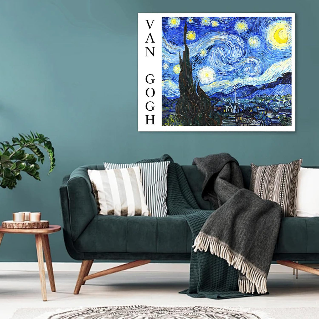 Diamond Art Kits for Adults Beginner- Van Gogh Starry Night DIY Modern Diamond Painting Kits 5D Diamond Dots Gem Art Crafts with Tools- Round Full Drill Funny Crafts for Home Wall Decor&Gift-12x16inch Fairyland JinWenn