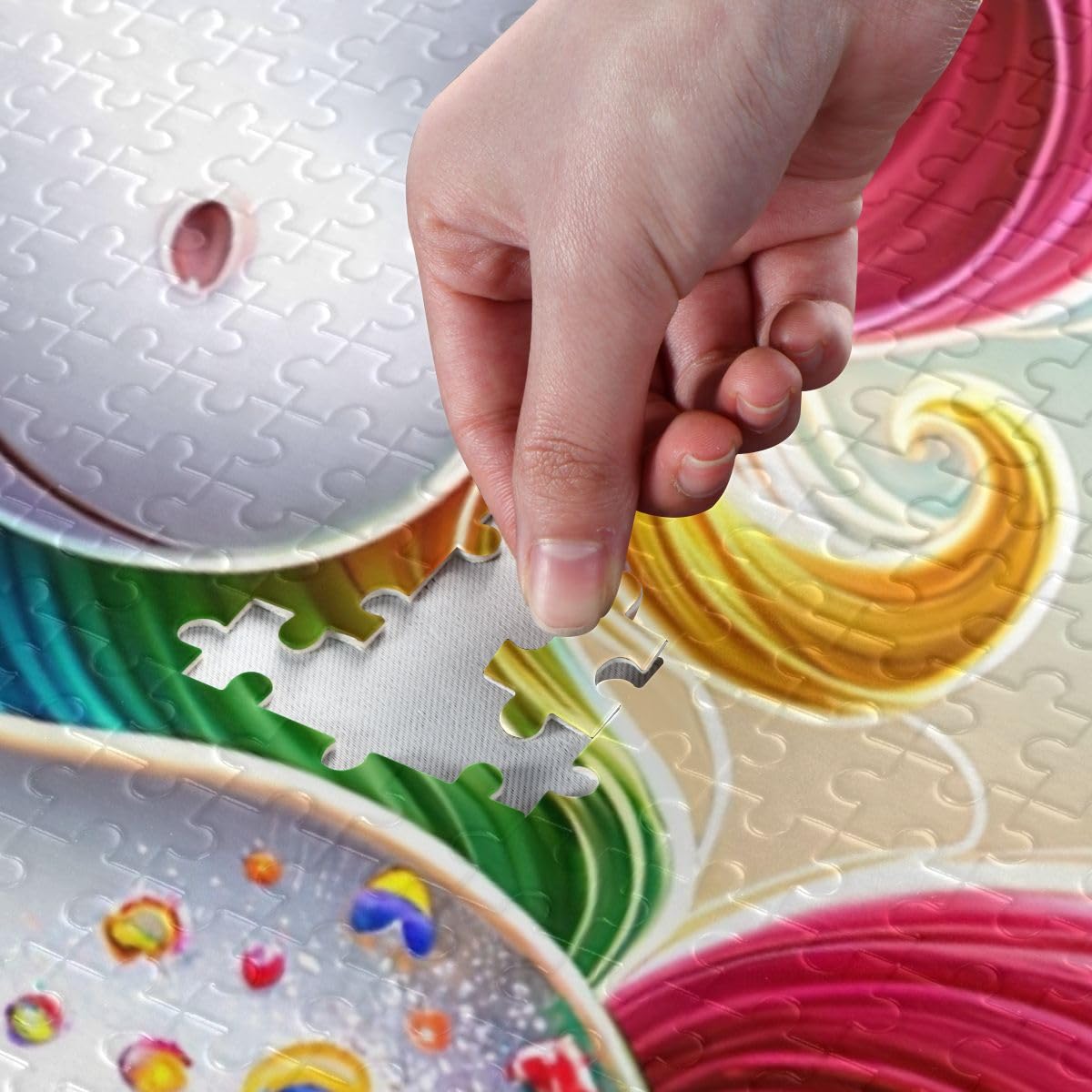 Jigsaw Puzzles Unicorn and Rainbow 1000 Piece Puzzle Christmas Family Games ODAWA