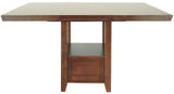 Signature Design by Ashley Ralene Traditional 36" Counter Height Dining Room Extension Table, Medium Brown Signature Design by Ashley