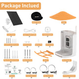 SOLIOM BF09 Bird Feeder with Camera Wireless Outdoor,Smart Bird Feeder Camera with AI Identify Bird Species,Backyard Bird Watching Gift for SOLIOM