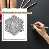 Intricate Patterns Adult Coloring Book - Zen Mandalas Series - Volume III WoodArtSupply