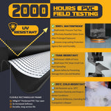 Trampoline Pad Replacement 12 FT Trampoline Replacement Safety Pad 12FT Trampoline Spring Cover Waterproof UV Resistant Tear Resistant Surround Spring Foam Cover for Round Frame No Hole for Pole Black ULTRAPOWER SPORTS