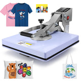 15x15 Heat Press Machine,Slide Out Heat Press Digital Clamshell Heat Transfer Sublimation Printer Press Industrial-Quality Power Heat Press for T Shirts/Pillow/Bag/Plates Creative Pattern DIY DREAMVAN