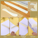 Jupean Bookbinding Kit - Beginner's Book Binding Materials & Tools with Bone Folder, Book Binding Awl, Webbing Strap, Storage Box JUPEAN