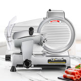 CGOLDENWALL Meat Slicer Machine 10" Commercial Meat Slicer 240W Electric Deli Meat Cheese Food Slicer 0-1/2" Adjustable Thickness Semi-Auto Frozen Meat Slicer for Home, Copper Motor Low Noise Durable CGOLDENWALL