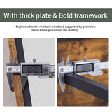 Computer Desk,47.2 inches Home Office Desk Writing Study Table Modern Simple Style PC Desk with Metal Frame，Brown BestOffice