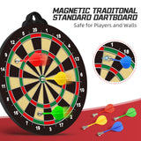 OleFun Dart Board Toys for Boys Age 8-12, 2 in 1 Magnetic & Felt Dartboard, Indoor and Outdoor Game for Kids, Ideal Birthday, for Age 8, 9, 10, 11, 12 Years Old OleFun