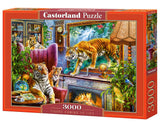 CASTORLAND 3000 Piece Jigsaw Puzzles, Tigers Coming to Life, Art. Puzzles, Animals on Surrealistic scenerry, Adult Puzzle, Castorland C-300556-2 Castorland